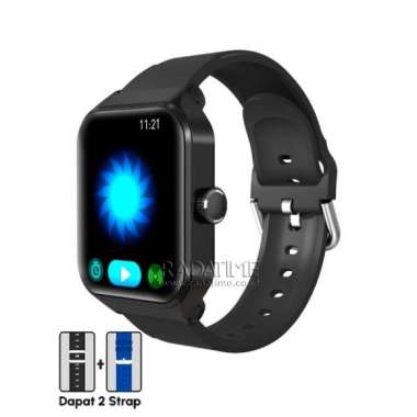 Jam Tangan All Gender Aibro SMARTWATCH FreeStrap Original 100% Rubber Sport Black AIBRO-F6-BLACK