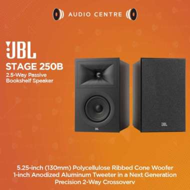 JBL Stage 250B 250 250 B Bookshelf Passive Speaker 2.5-Way