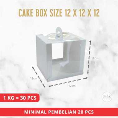 Cake Box Mika 12x12x12, Kemasan Kue, Kemasan Roti, Packaging Kue, Packaging