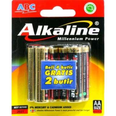 Baterai ABC Alkaline AA isi 6pc - ABC Battery Alkaline A2 6pc