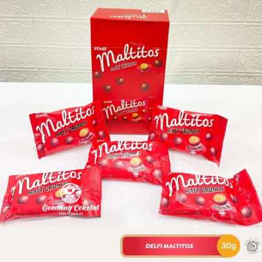 Promo Harga Delfi Maltitos Malt Crunch 30 gr - Blibli