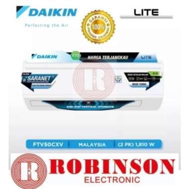 DAIKIN AC SPLIT LITE 2 PK MALAYSIA - FTV50CXV (MEDAN)