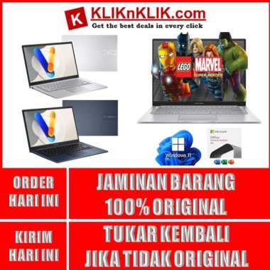 ASUS VIVOBOOK A1404ZA INTEL I5 1235U RAM 16GB LAYAR 14 FULL HD BACKLIT WIN11HOME + OHS RAM 8GB | SSD