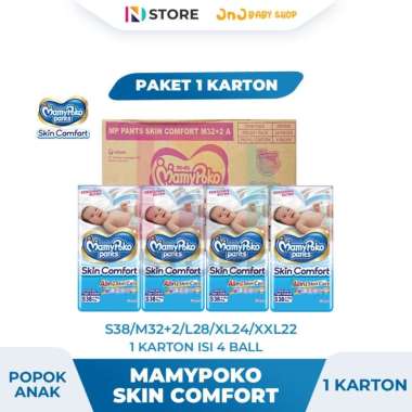 MamyPoko Pants Skin Comfort S38/M32+2/L28 /XL24/XXL22 1 Karton SC-S38 1 KARTON