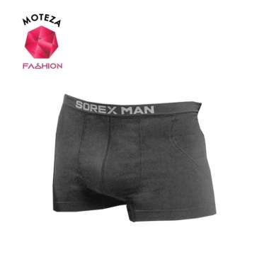 Sorex CD Celana Dalam Pria Laki - M 3817 ; 3819 - Sport Seamless Boxer | BISA PILIH WARNA 3817 ABU X
