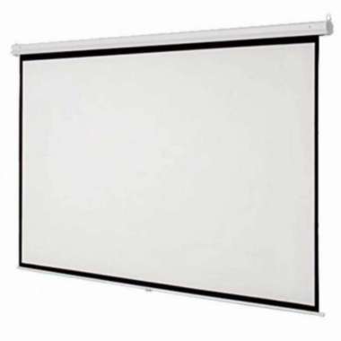 layar projector motorized 84 inci layar proyektor motorized 84"