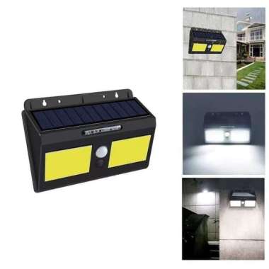 lampu dinding teras outdoor led COB sensor PIR gerak tenaga surya