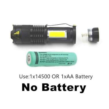 TaffLED COB Senter LED 3800 Lumens Waterproof Pocketman Zoomable