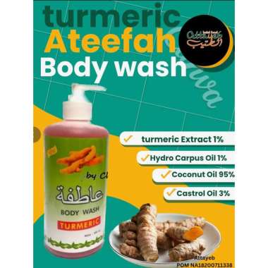 ORI HERBAL Whaitening Body Wash Anti Jerawat Ateefah Ayurdevic Turmeric Original Herbal Sabun Arab K