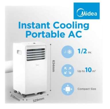 AC Portable Midea MPHA-05CRN7 1/2 PK MPHA 05CRN7 0,5PK
