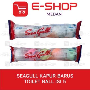 Seagull Dahlia Toilet Ball White / Warna Kamper Kapur Barus Sea Gull Putih