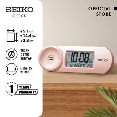 Jam Weker Seiko Oval QHL067P LCD Digital Original