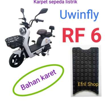 Karpet sepeda listrik Uwinfly Redfish 6 atau RF6 BAHAN KARET