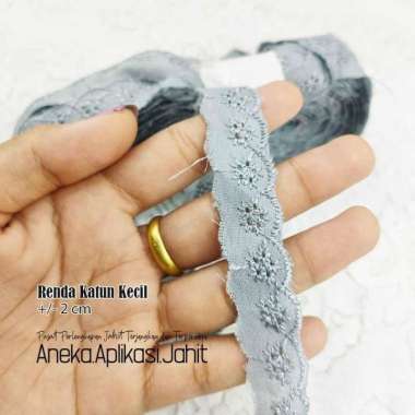 1 METER RENDA KATUN KECIL Putih