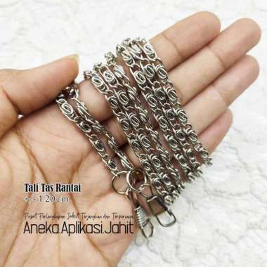 RANTAI TAS BESI TEBAL - RANTAI TAS WANITA PANJANG +/- 1.20 CM GOLD