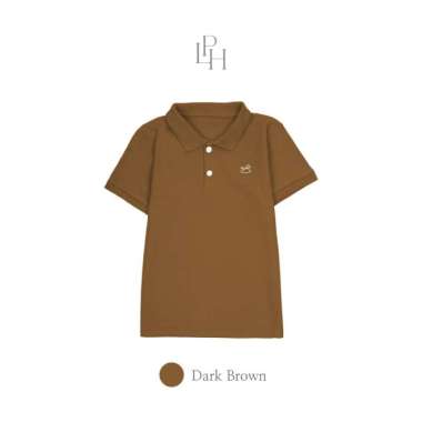 Little Palmerhaus Basic Polo 10.0 Kaos Polo Anak 3 tahun Dark Brown