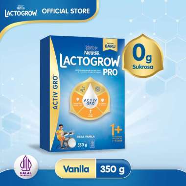 Nestle LACTOGROW 3 PRO 1+ Original Plain / Vanila / Madu Susu Anak 1-3 Tahun Box 350g Original Plain