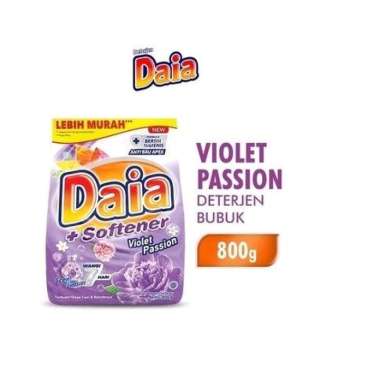 Promo Harga Daia Deterjen Bubuk + Softener Violet 850 gr - Blibli