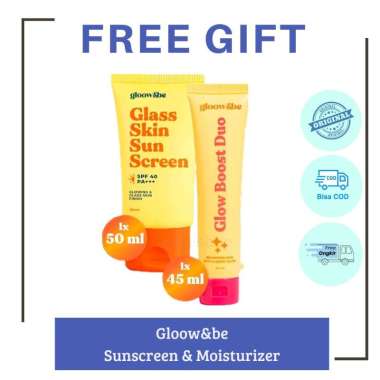 Gloow&be Glass Skin Sunscreen SPF40PA+++ & Glow Boost Duo Moisturizer Sunscreen