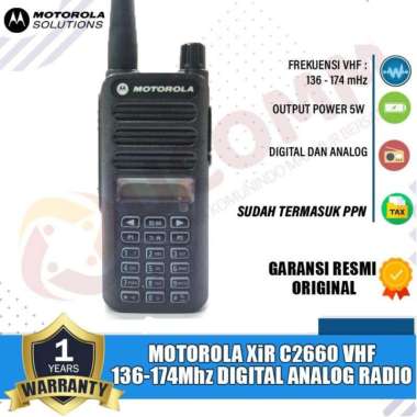 MOTOROLA XiR C2660 C 2660 VHF Digital Analog DMR Ht Motorola Xir c2660 xir c2660 Vhf 136-174Mhz Orig