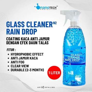 GLASS CLEANER RAIN DROP 1L - nanoTECH PROTECTION - GLASS COATING KACA