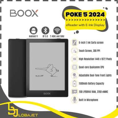 ONYX BOOX POKE 5 2024- 6-inch eReader with E-Ink Display - Android 11
