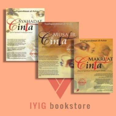 paket buku/novel makrifat cinta/musafir cinta/syahadat cinta/buku