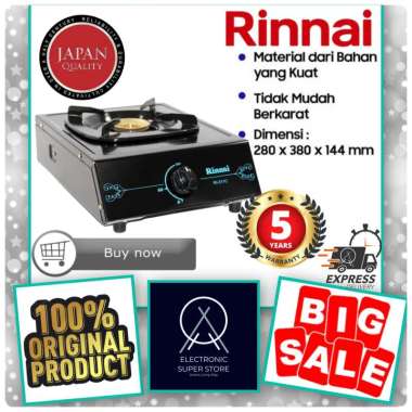 RINNAI KOMPOR RI-511C RI511C RI 511C BURNER 1 TUNGKU RINNAI KOMPOR GAS API EKONOMIS RINNAI