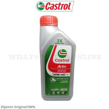 Oli Castrol Active Xtra 20W-40 1L 4T / Oli Castrol Active Xtra bebek Sport