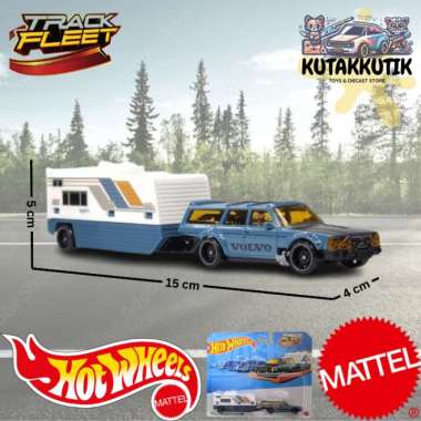 Hotwheels Track Fleet Mobil Truk Wagon Camper Van Volvo 240 Drift Camper Abu