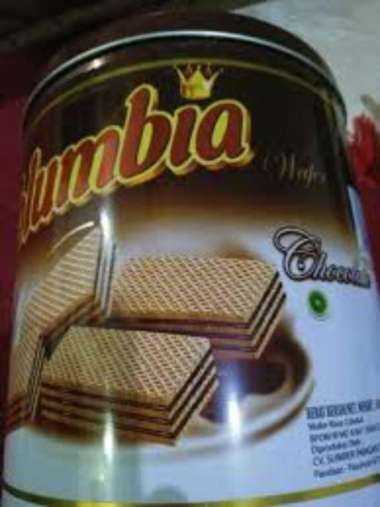 Columbia Wafer Biskuit Snack Coklat Black Cookies Cemilan Lebaran Kaleng Timba 250gr 500gr Ready COD