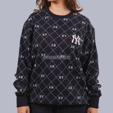MLB NEW YORK YANKEES MONOGRAM BLACK SWEATSHIRT L