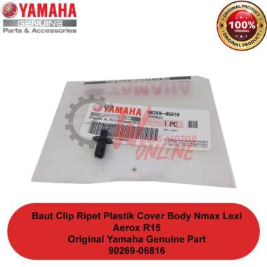 Baut Klip body nmax r15 Original yamaha 90269-06816 / baut klip plastik yamaha