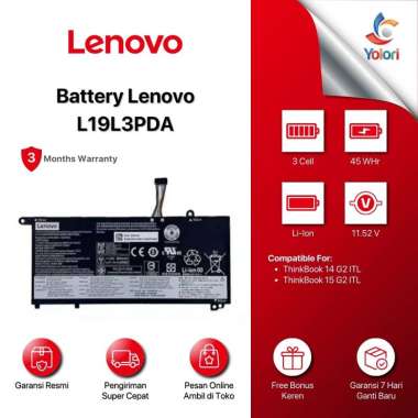 Battery Lenovo ThinkBook 14 15 G2 ITL L19C3PDA L19D3PDA L19L3PDA L19M3PDA Original