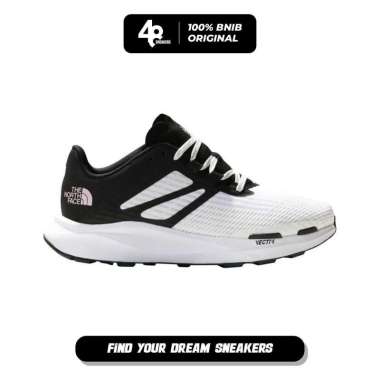 Sepatu Lari Pria The North Face Vectiv Eminus Trail Running Shoes 'White Black' (NF0A4OAWLA9-100) Or