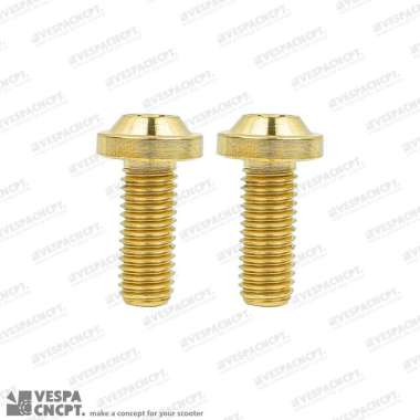 Titanium Probolt Baut Bracket Kaliper Axial Brembo 4 Piston Gold Vespa Sprint Primavera