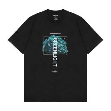 Greenlight Men's T-Shirt Short Sleeve Regular Fit Cotton Shady OL-C270325 Black S