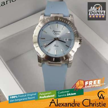 JAM TANGAN WANITA ALEXANDRE CHRISTIE WANITA ORIGINAL 6141 AC6141 AC 6141 BLUE JAM TANGAN ALEXANDRE C