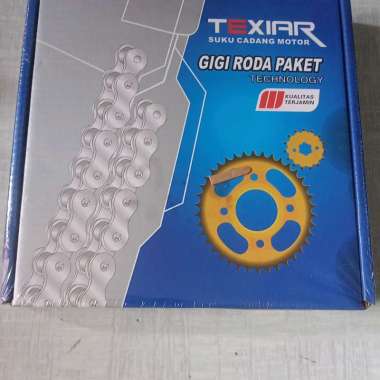 Gear Texiar original paket tx gir set depan belakang rantai motor Supra supra fit grand supra x lege