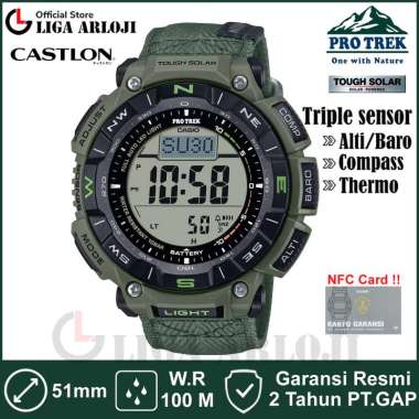 Casio PROTREK PRG-340B-3DR Jam Tangan Pria Digital Outdoor PRG340 PRG-340B-3 PRG340B