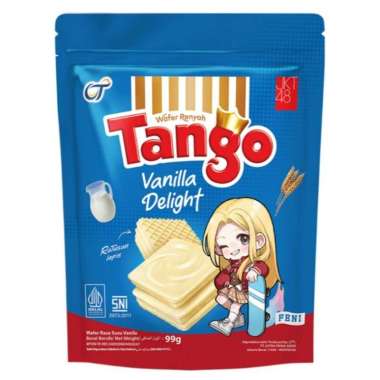 Tango wafer chocolate / vanilla pouch 99 gram vanila