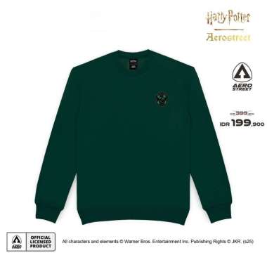 Aerostreet Crewneck Slytherin Classic Hijau Botol Sweater Sweatshirt BBAAA M