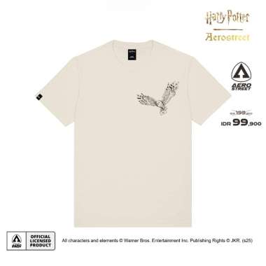 Aerostreet T Shirt Hedwig Beige Kaos ABAAA S