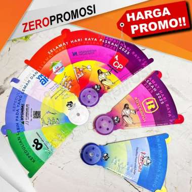 Souvenir Paskah Kipas Buku PVC Custom Design