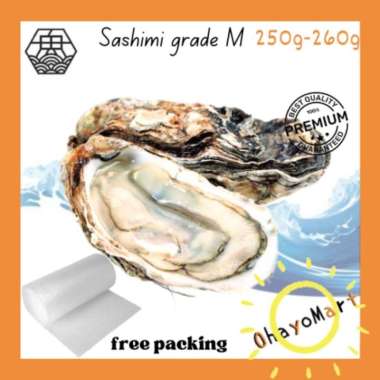 Frozen Oyster sashimi / Premium Japanese Murotsu Oyster Sashimi / Oyster shell M 250-260g