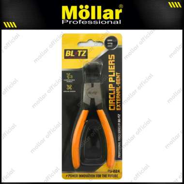 BLITZ 33-224 Tang Snapring Bengkok Buka 5" Penjepit Spi Circlip Pliers Bent External