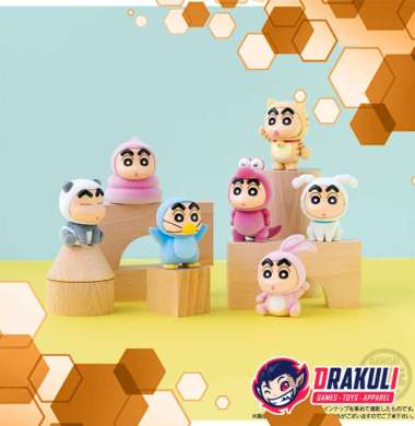 Toys BANDAI Kigurumi Crayon Shinchan Figure Blind Box