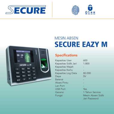Mesin Absen Secure Eazy M / absen machine S EAZY-M