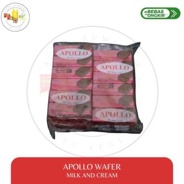 Apollo Wafer Chocolate and Milk Per bag Milk And Cream