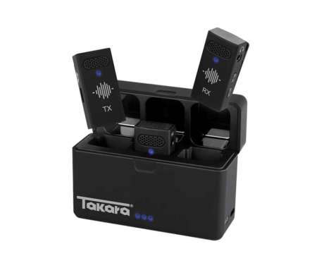 Takara INTRO X3 Digital Wireless Mic Microphone with Charging Case